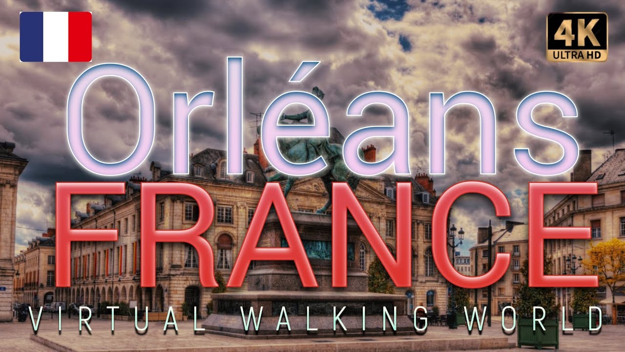 Orléans. France | Sunrise city. Street walking trip (ASMR)