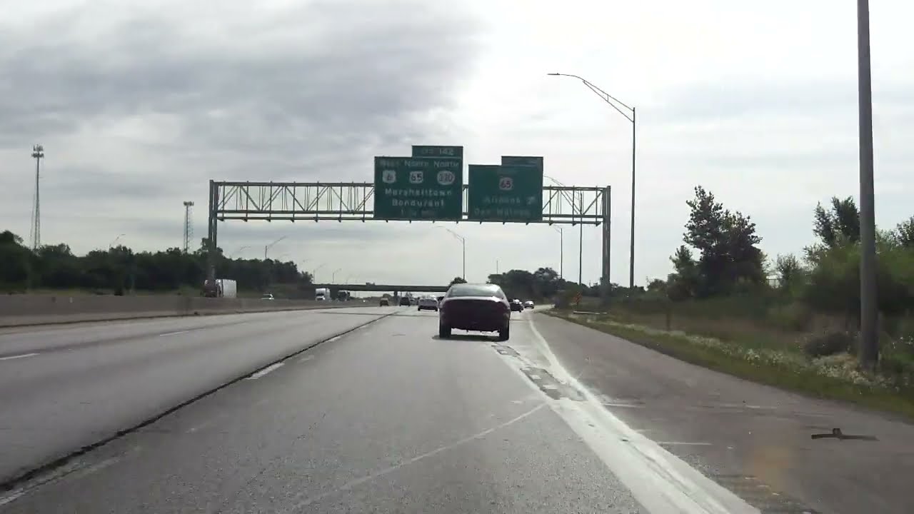 Des Moines Bypass (US 65 Exits 84 to 77) south/westbound