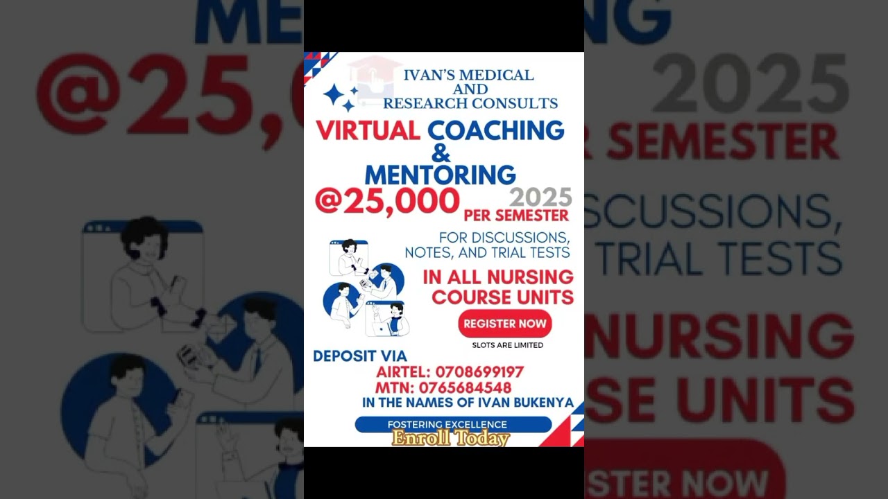 Academic Discussions for Student Nurses and Midwives at 25K only per Semester #nursemidwifery #imrc