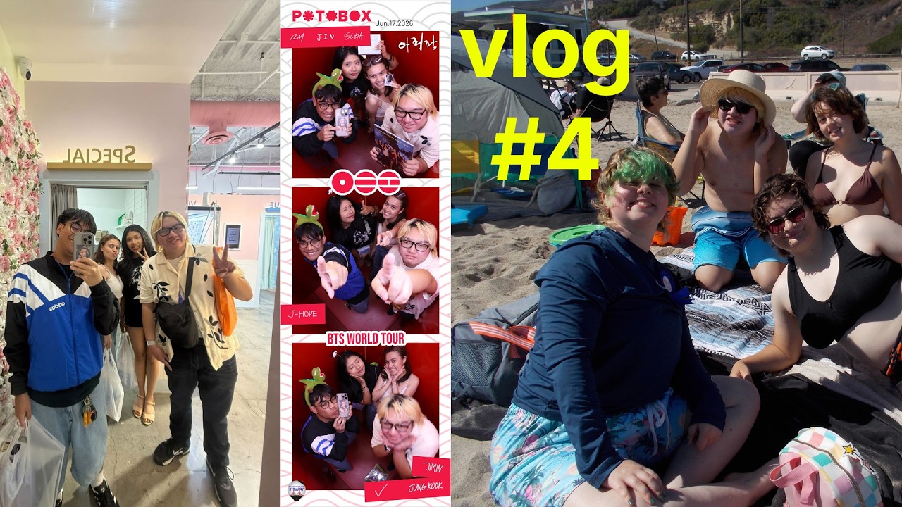 side quest summer #3 | week in my life: koreatown hangout, mall & beach day | vlog #4