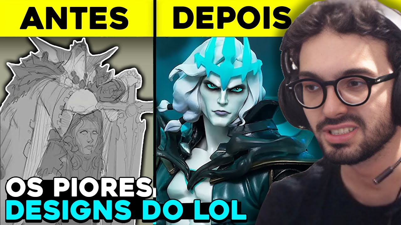 TOP 6 PIORES DESIGNS DE CAMPEÕES DO LEAGUE OF LEGENDS - MYLON REACT