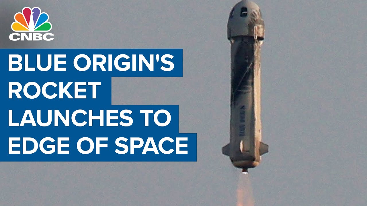Blue Origin's rocket launches to edge of space, carrying Jeff Bezos and crew
