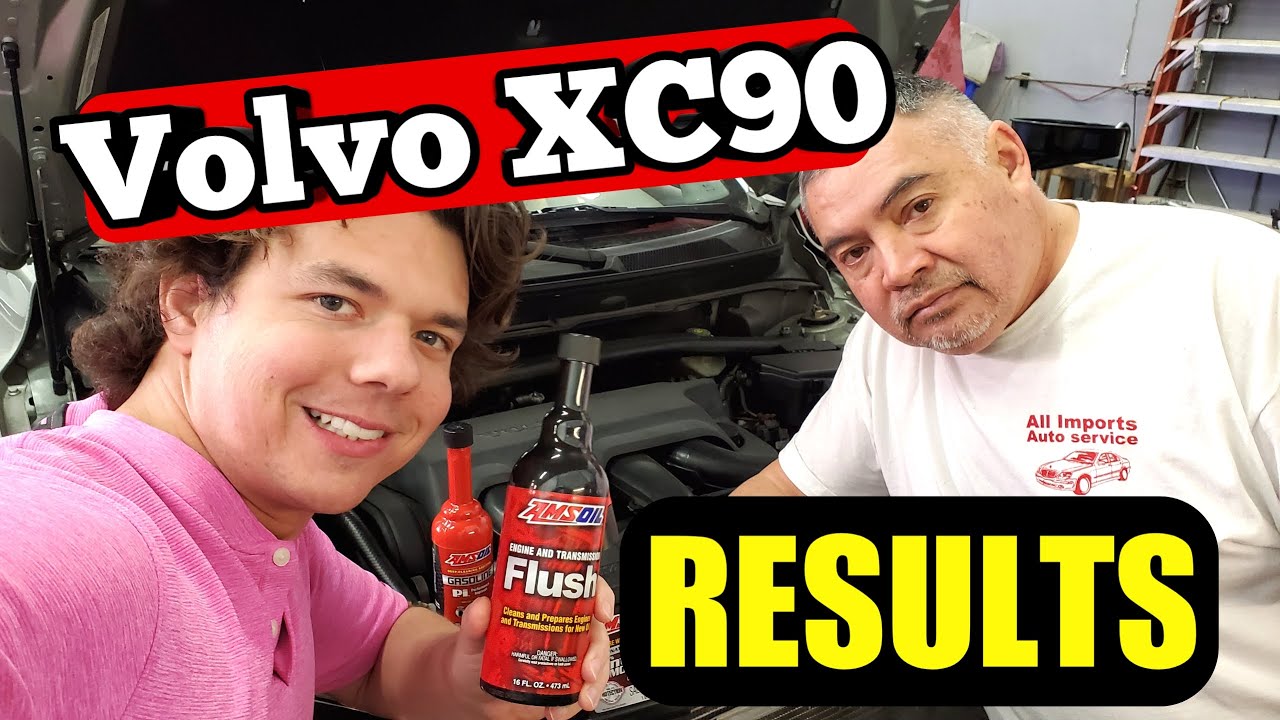 Замена масла и промывка двигателя AMSOIL для Volvo XC90 2.9L Turbo 2005 года выпуска.