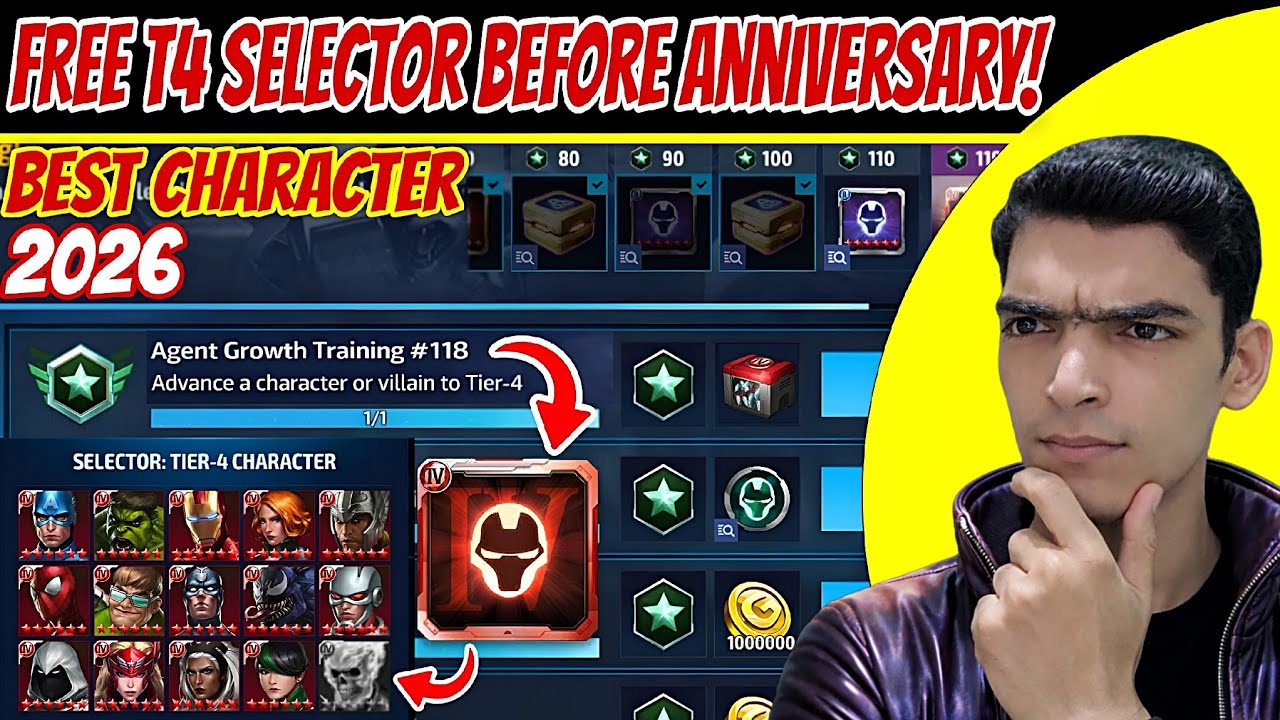 Free T4 Selector Best Character 🤯 Easy T4 Thor Complete Mission | Marvel Future Fight 