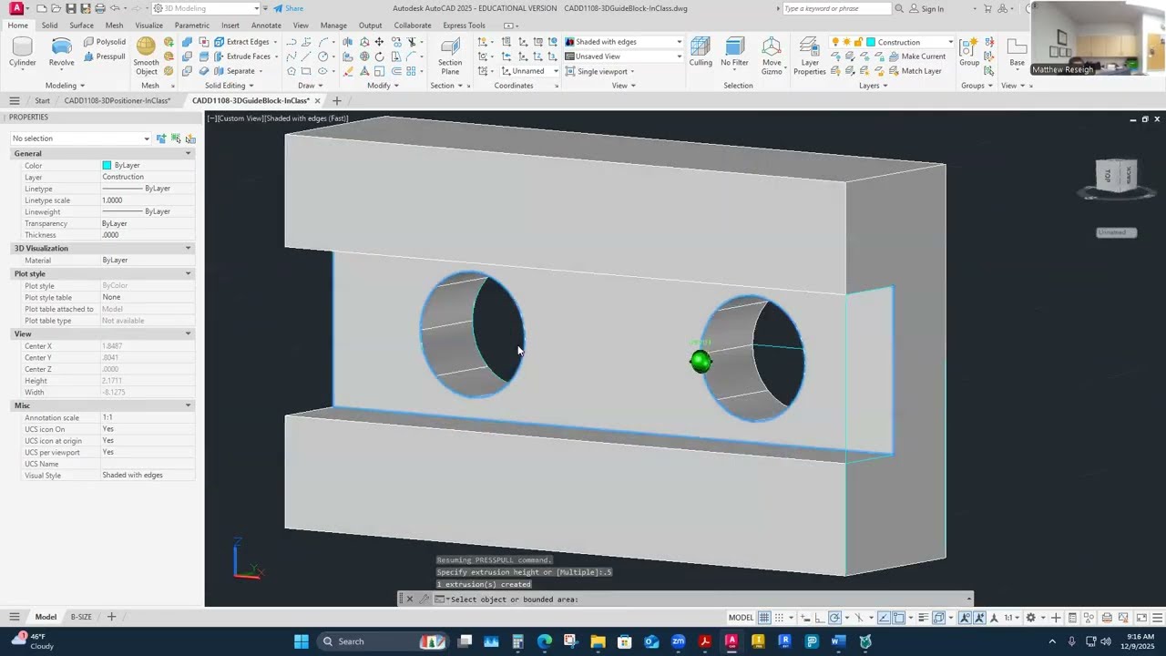 CADD 1108 3D Guide Block