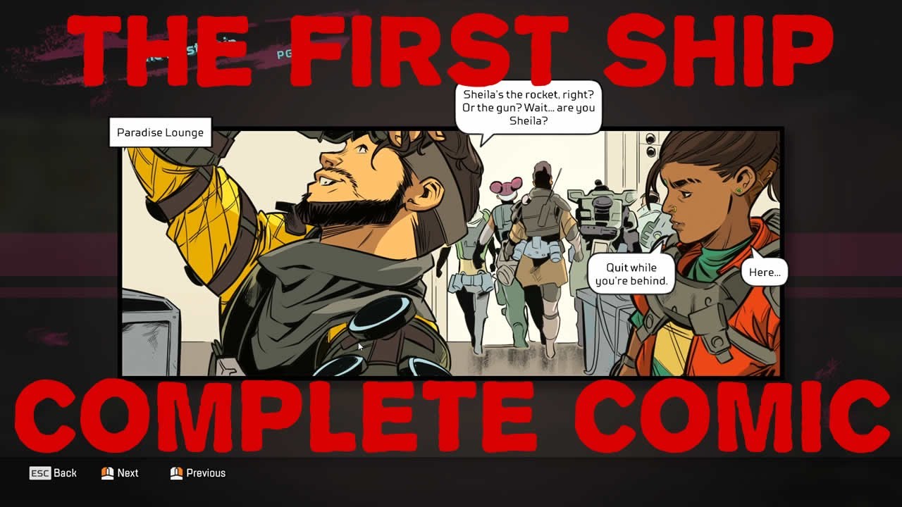 The First Ship Comic ALL Parts. What are Rampart and Mirage up to? Who is Pathfinder's girlfriend?!