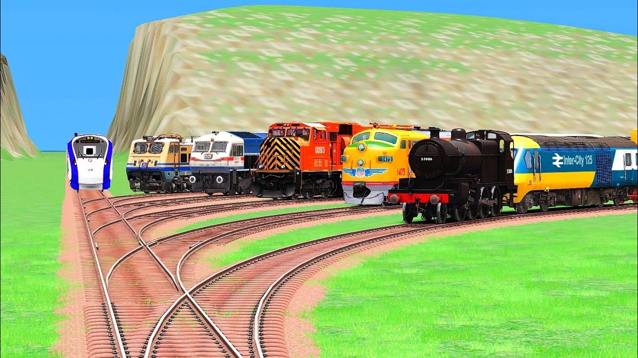 Sixth train's BACK TO BACK DIAMOND CROSSING WITH RICKY CROSSING AND RAILROAD CROSSING | Train Sim |