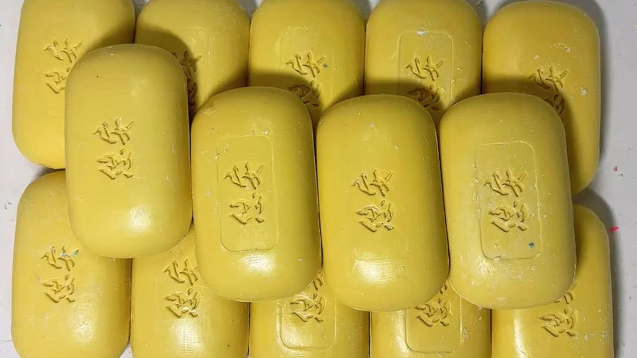 ASMR cutting dry soap/oddly carving soap/satisfying relaxing crunchy sounds/Crushing soap ASMR #4522