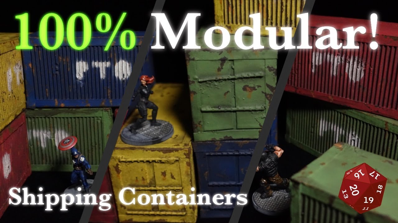 Crafting a Completely MODULAR Shipping Container Terrain Set for 40k, MCP, and Tabletop Games!