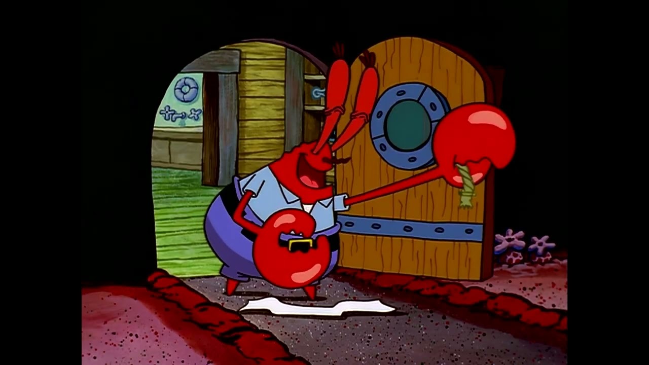 Mr. Krabs Laughing after SpongeBob Taking Pearl to Prom for 10 Hours