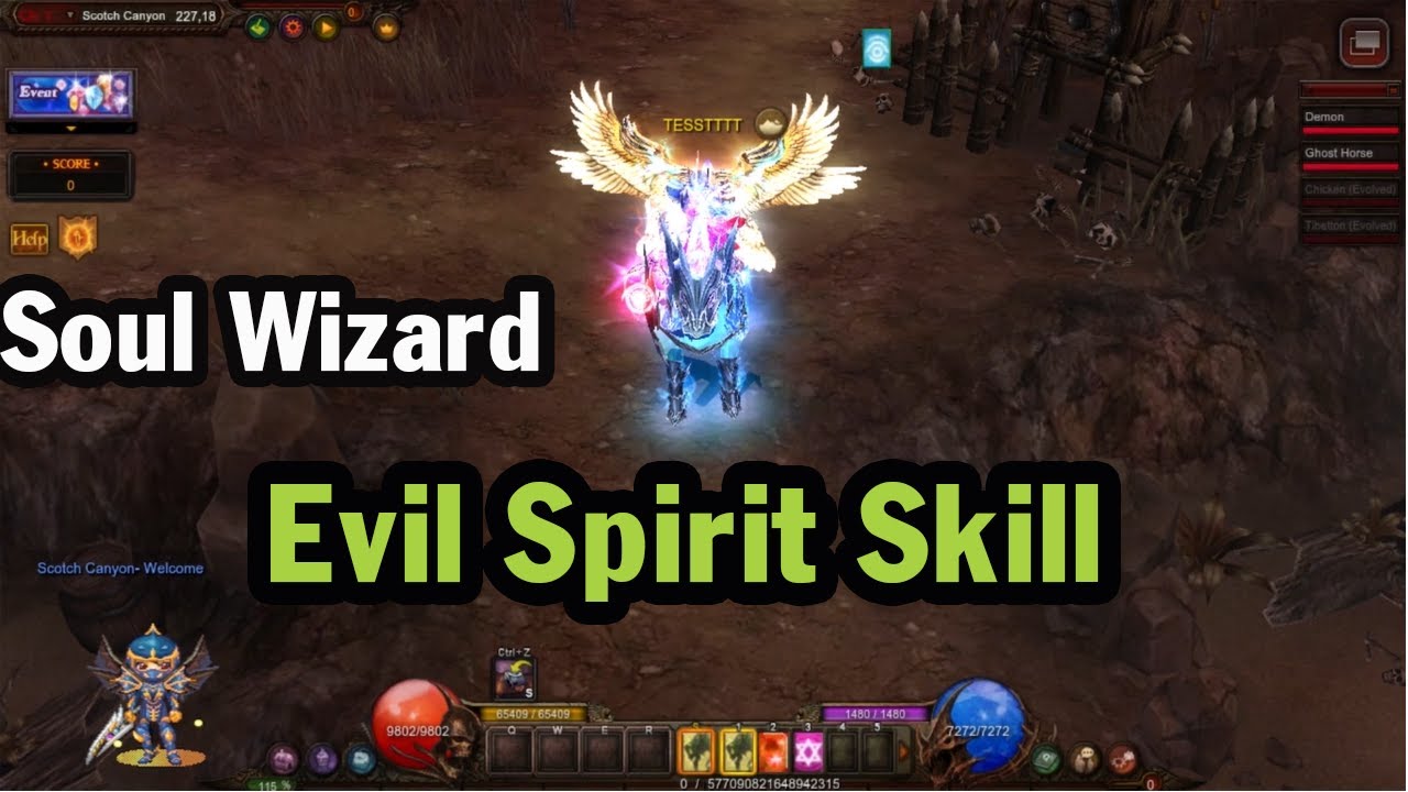 Build Soul Wizard Energy Evil Spirit Skill PVM MU Online Season 16 - Sever RealMU
