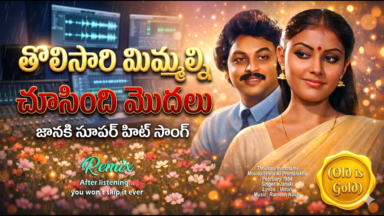 Tolisaari Mimmalni Choosindi | Beautiful Telugu classic romantic remix | Srivariki Premalekha (1984)