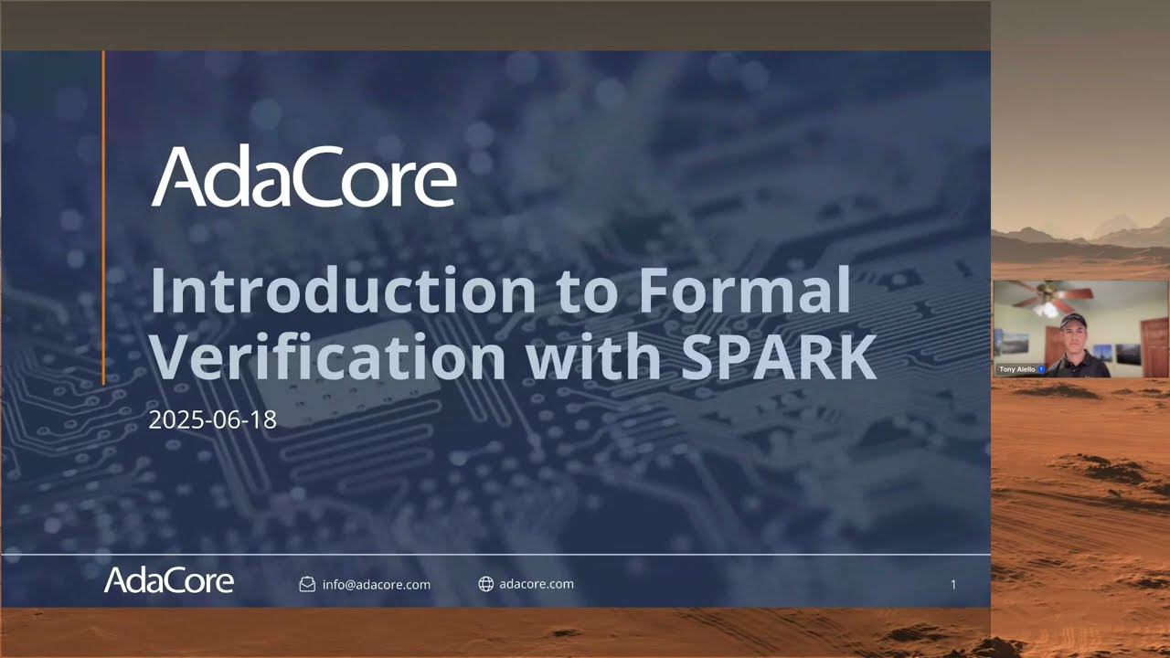 Webinar | Introduction to Formal Verification with SPARK