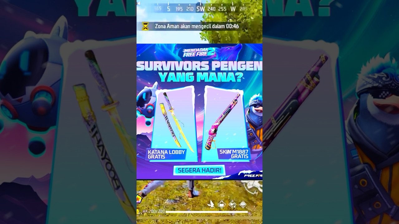 Bocoran event sg2 gratisan terbaru #shorts #freefire