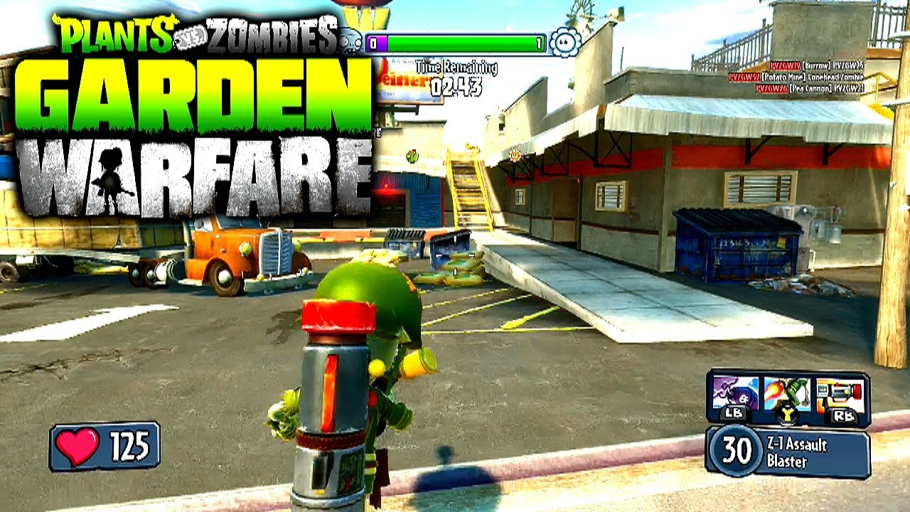 Plants VS Zombies Garden Warfare Multiplayer #3 - GARDENS & GRAVEYARDS Gameplay (Xbox One)