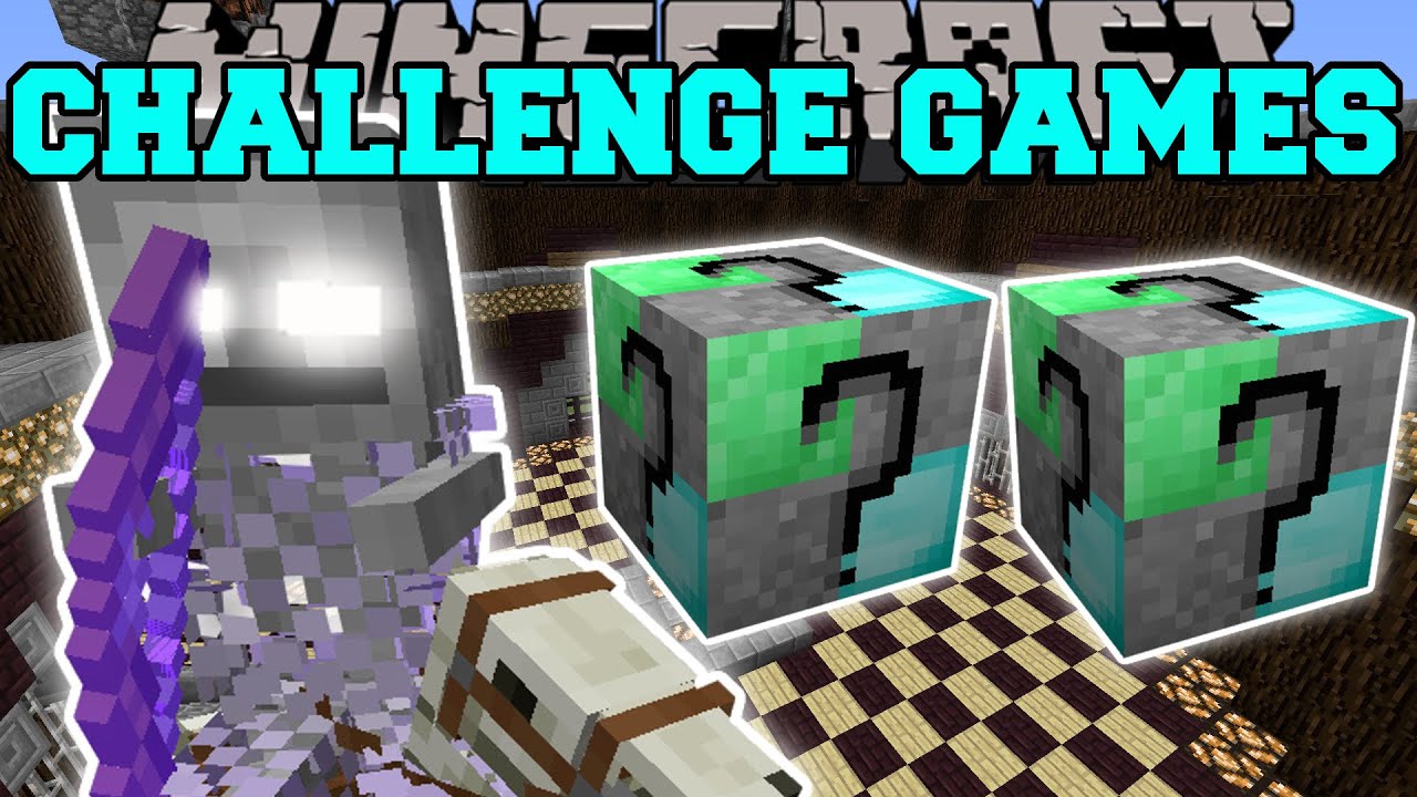 Minecraft: GHOSTLY HORSEMAN CHALLENGE GAMES - Lucky Block Mod - Modded Mini-Game