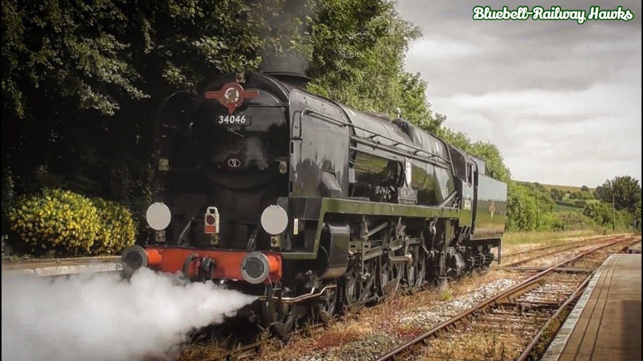 34046 'Braunton' whistles through Wessex | 'Dorset Coast Explorer' | 3/7/19