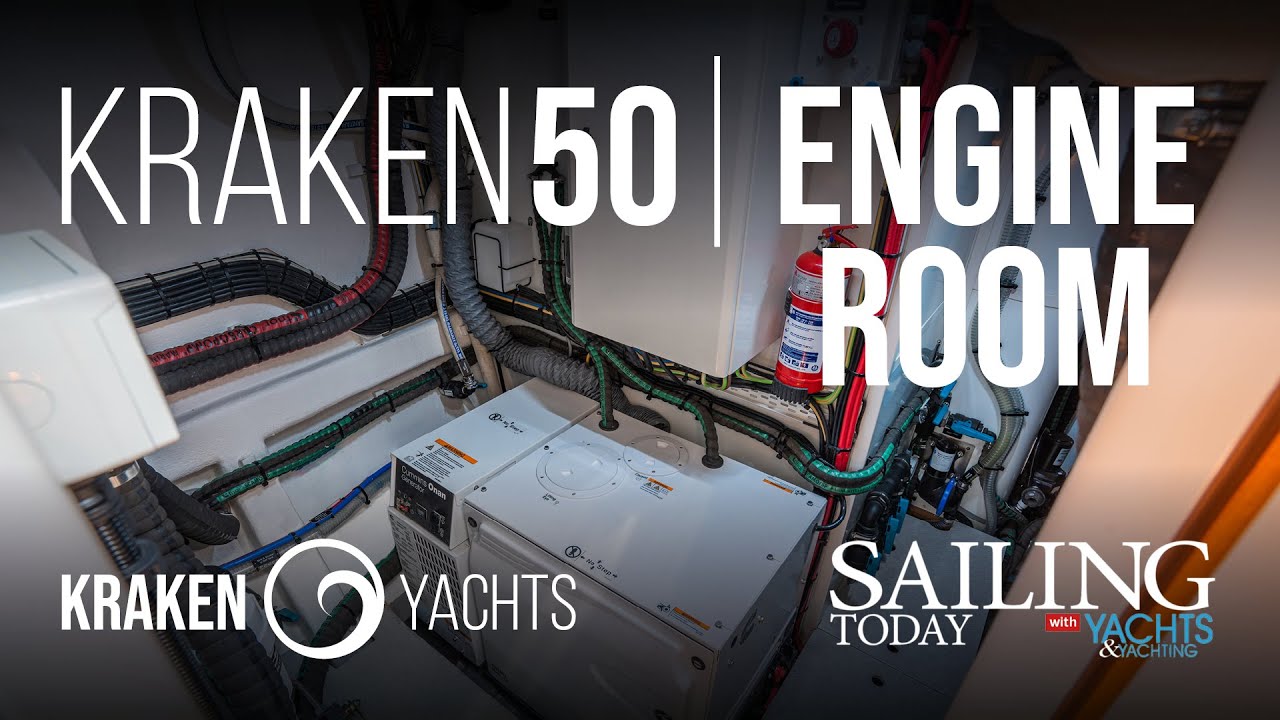 Kraken 50 Interior Walkthrough - Part 4 Walk-In Engine Room