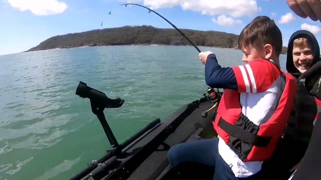 what an eventful day at Oxwich Bay sib fishing uk