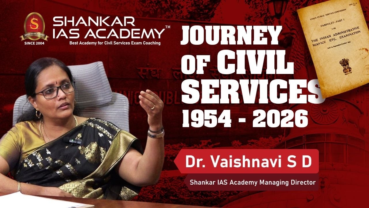 Journey of Civil Services Exam 1954 - 2026 ft. Dr Vaishnavi S D | Shankar IAS Academy | #upsc