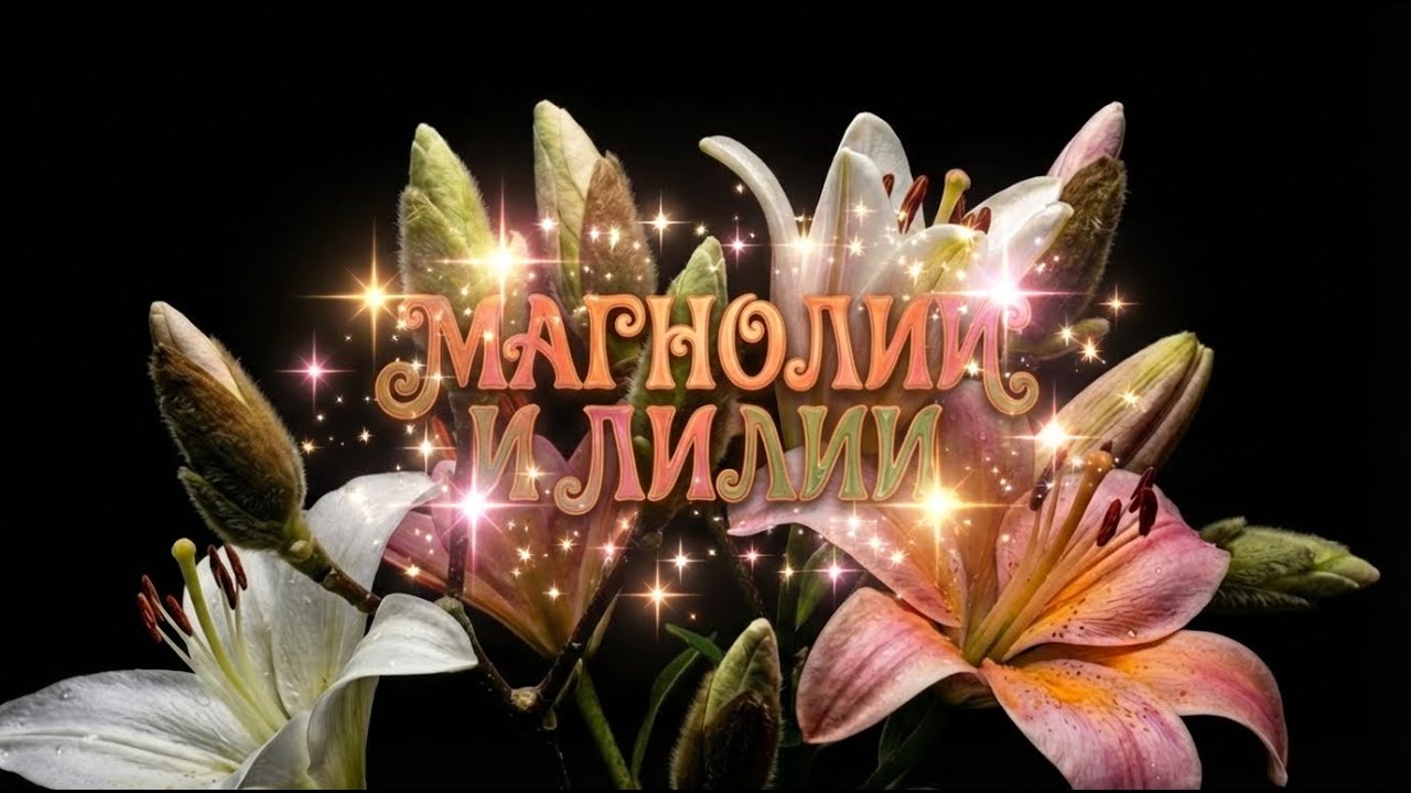 магнолии и лилии