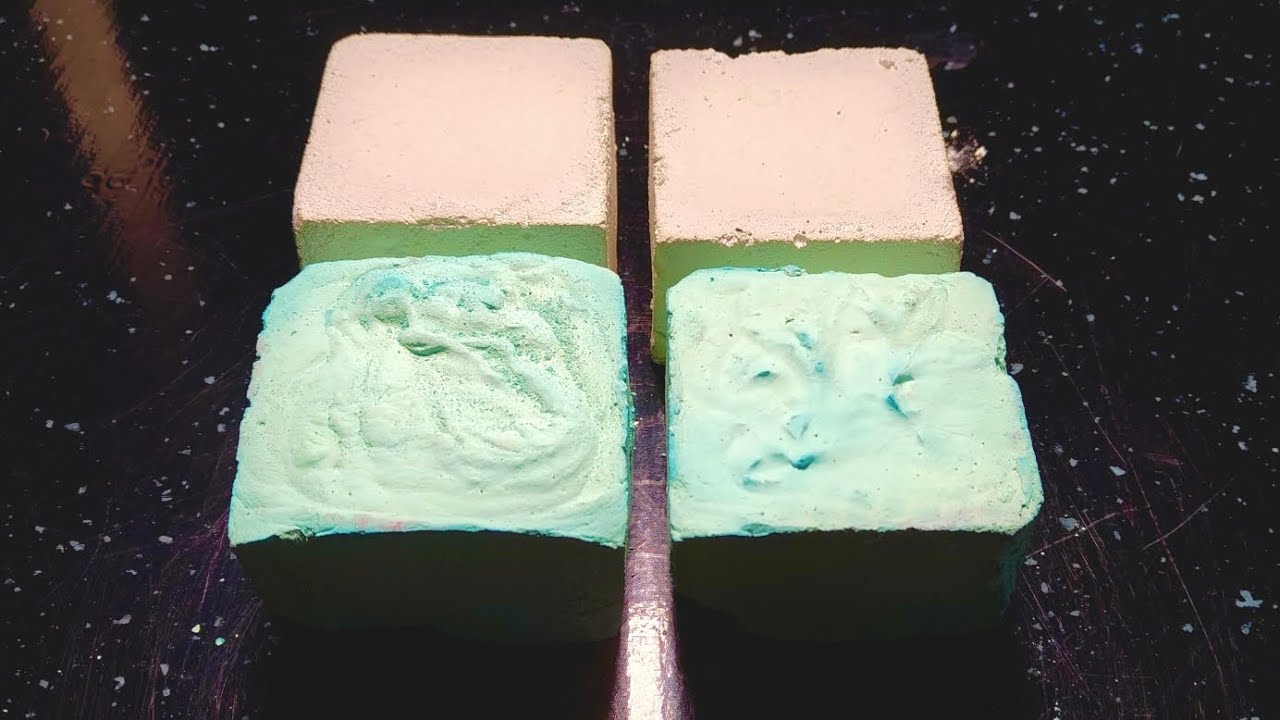 Soft Homemade Chalk ASMR 🤍💚 Satisfying & Powdery