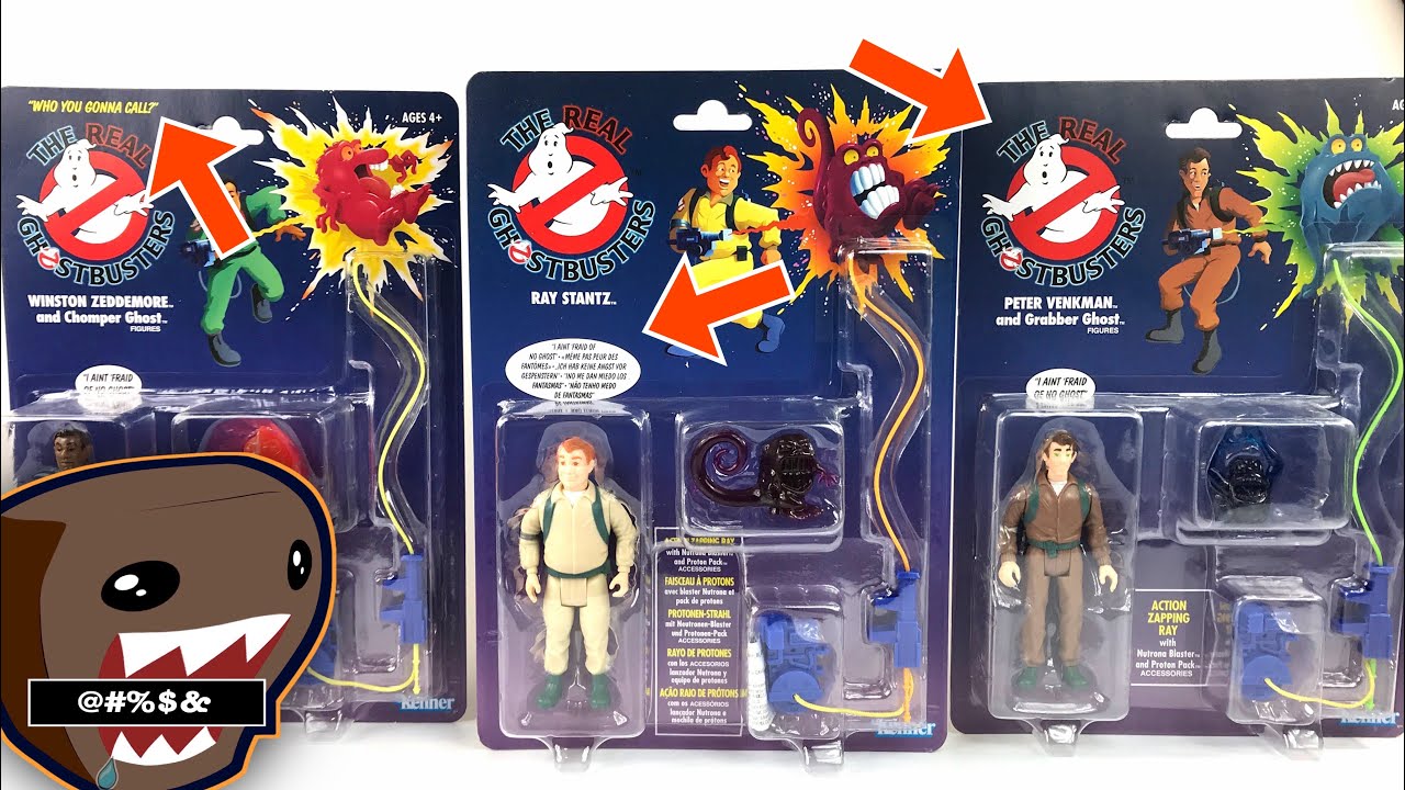 Hasbro The Real Ghostbusters Kenner Classics Cardback Variants