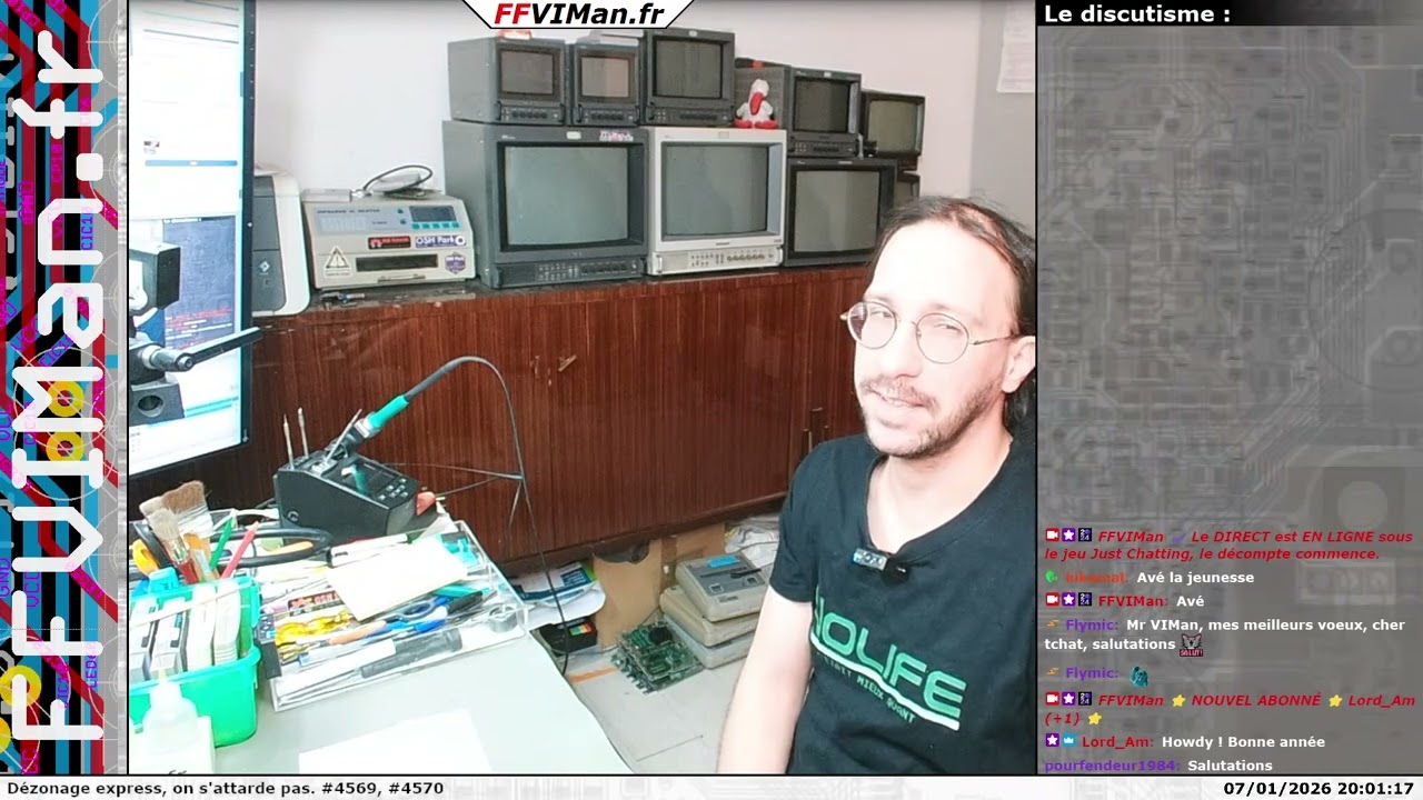 V.A.L.D Twitch 07/01/2026 : Dézonage Super Nintendo Jr (USA) + RGB. #4586