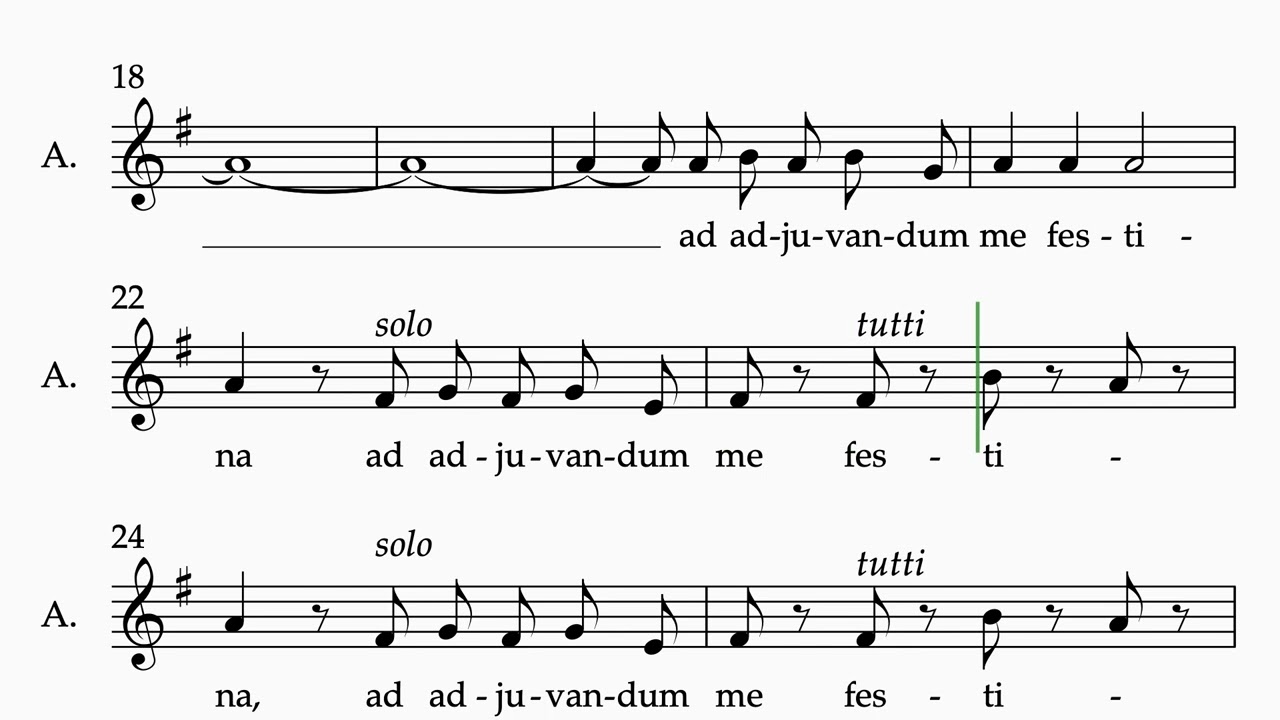 Domine ad adjuvandum Alto