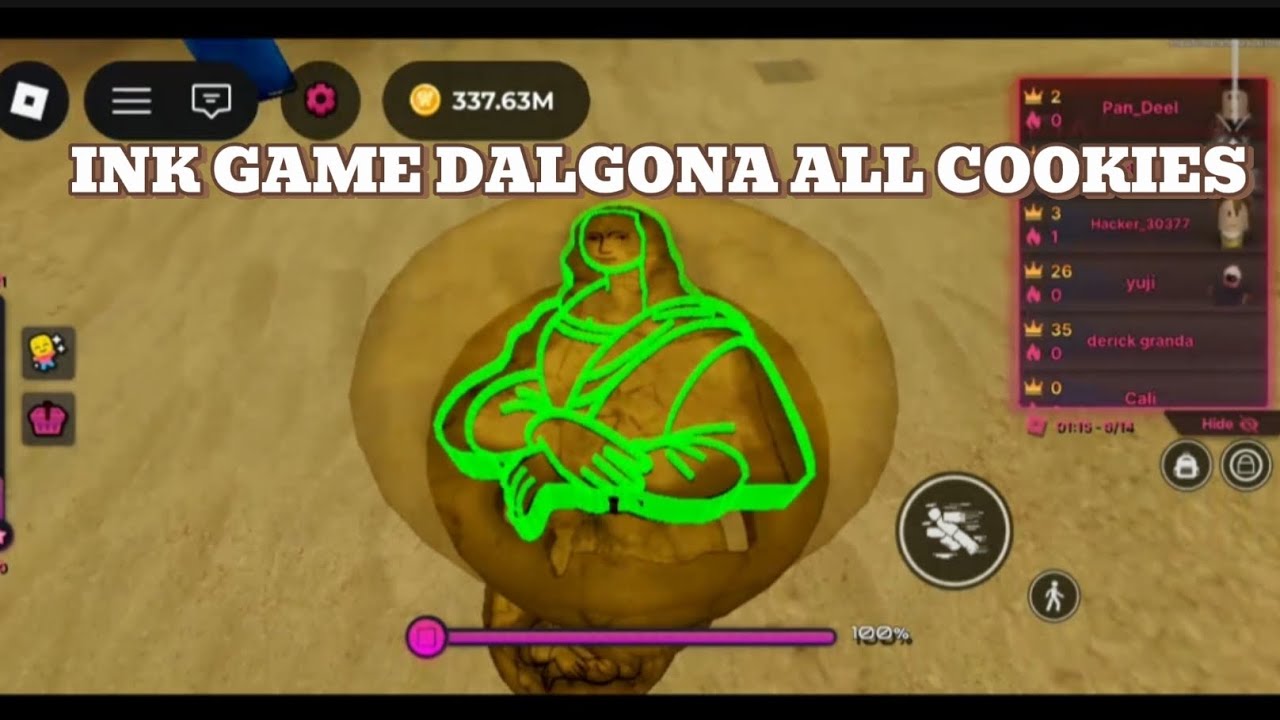 INK Game Dalgona all cookies ( PART 1 )