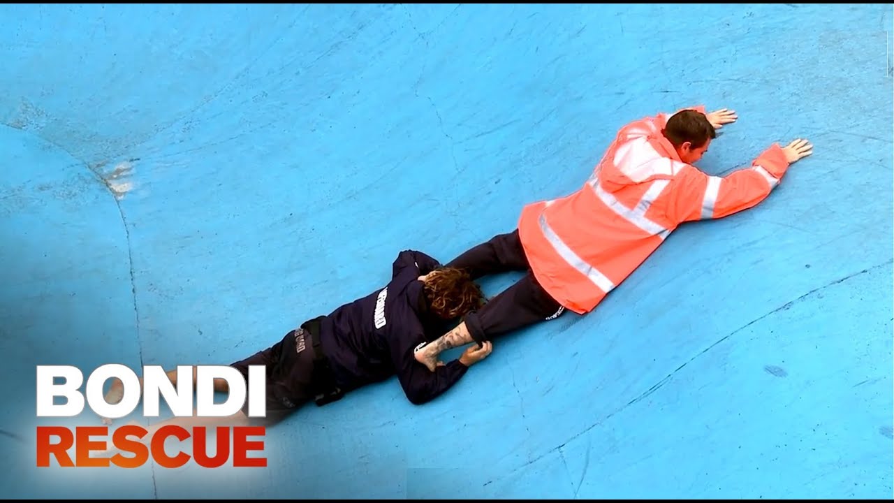 Jesse Invents the Human Ladder | Bondi Rescue S9