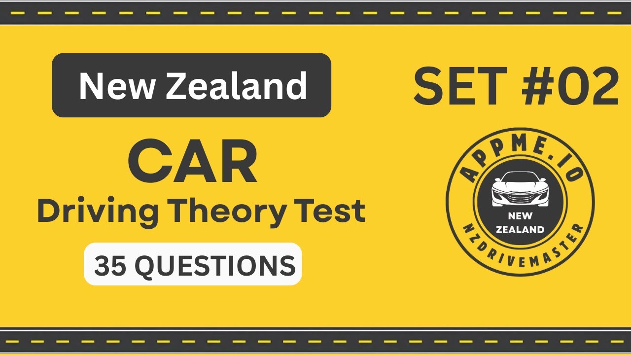 NZ Driving Theory Test 2025 | 35 REAL Car Questions | Official Practice New Zealand | Part #2