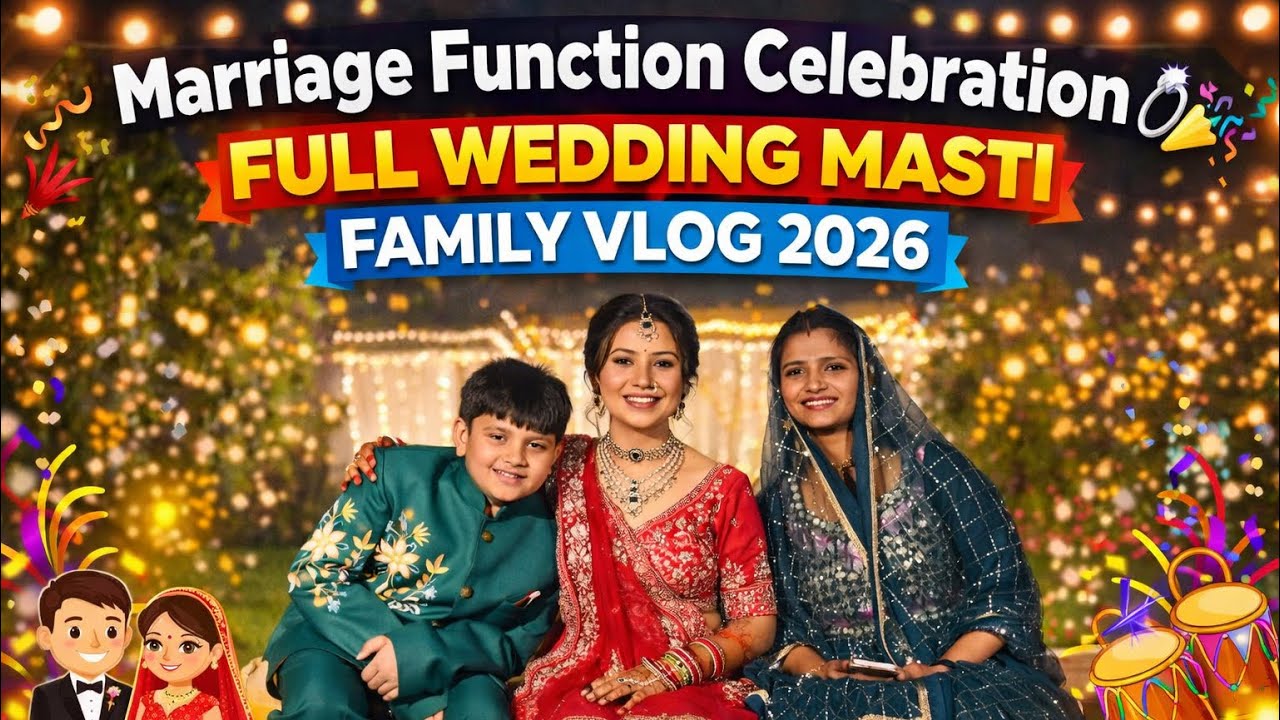 Marriage Function Celebration 💍🎉 | Full Wedding Masti | Family Vlog 2026