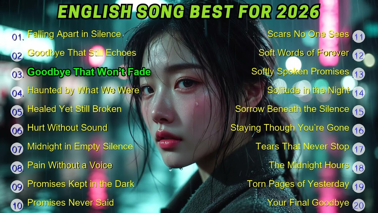 Chea Nisa - ENGLISH SONG BEST FOR 2026 | Emotional Sad Songs Playlist | Deep Heartbreak & Silence