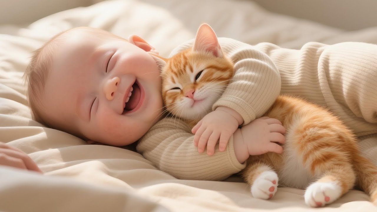 Трогательные моменты с малышами и кошками, которые вам стоит увидеть!