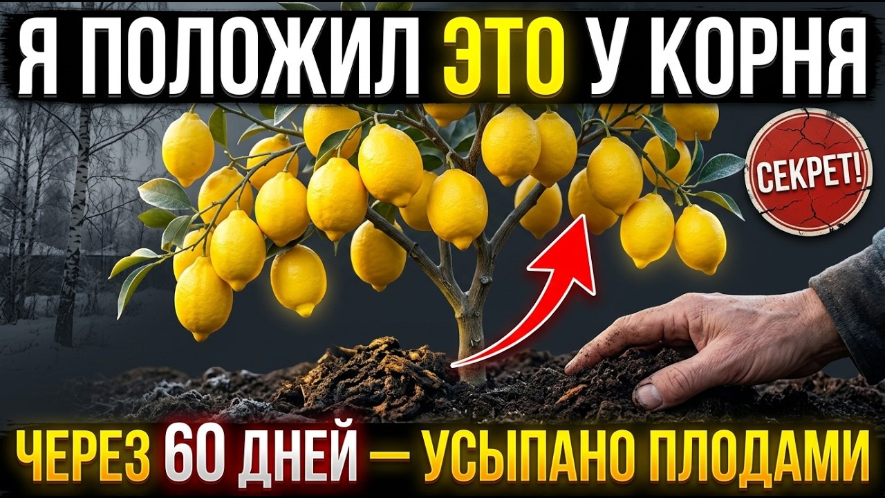 Положил ЭТО у корня — через 60 дней усыпано. Почему скрывали?