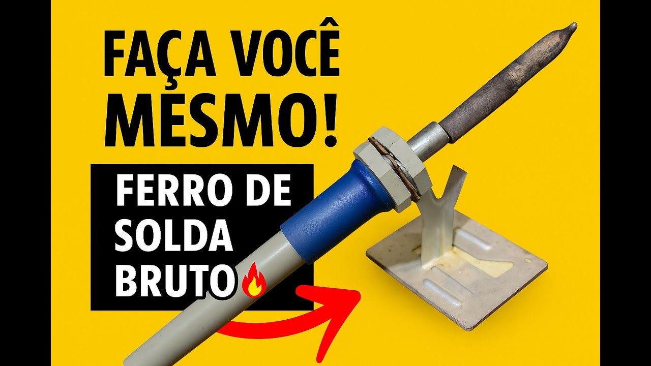 Como Fazer um Ferro de Solda com Vela Aquecedora Diesel A Pedido de um inscrito
