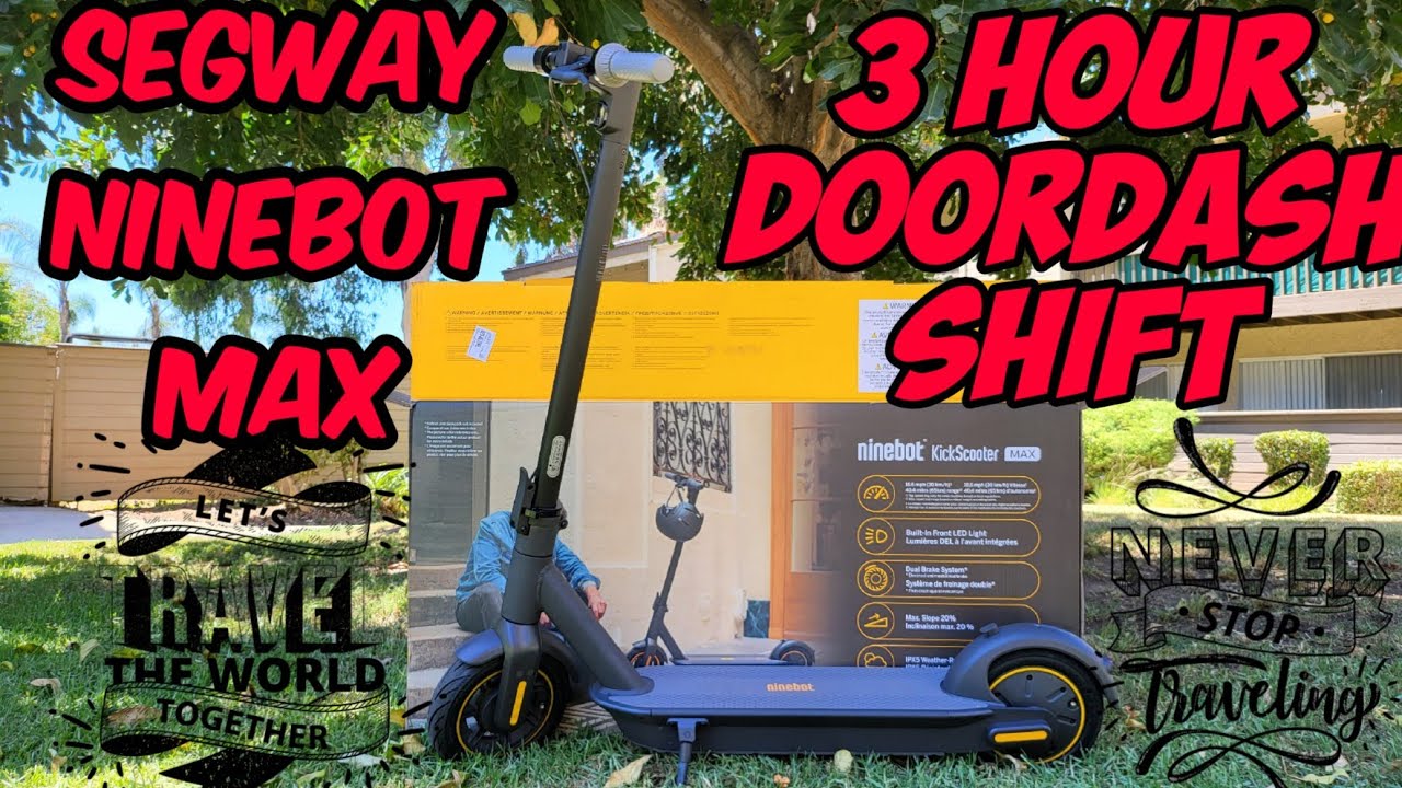 Segway Ninebot Max - Uber Eats & DoorDash Deliveries on the Scooter  - Pasadena, California