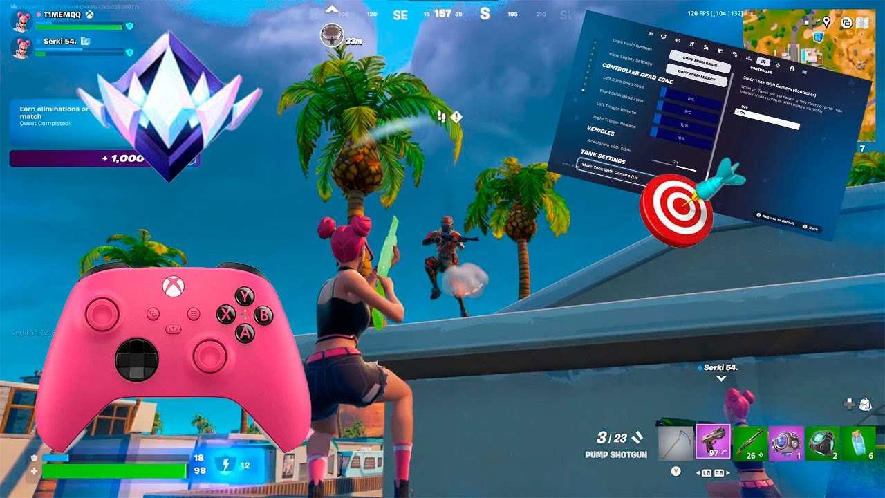 *NEW* BEST Controller Settings For Fortnite Reload 