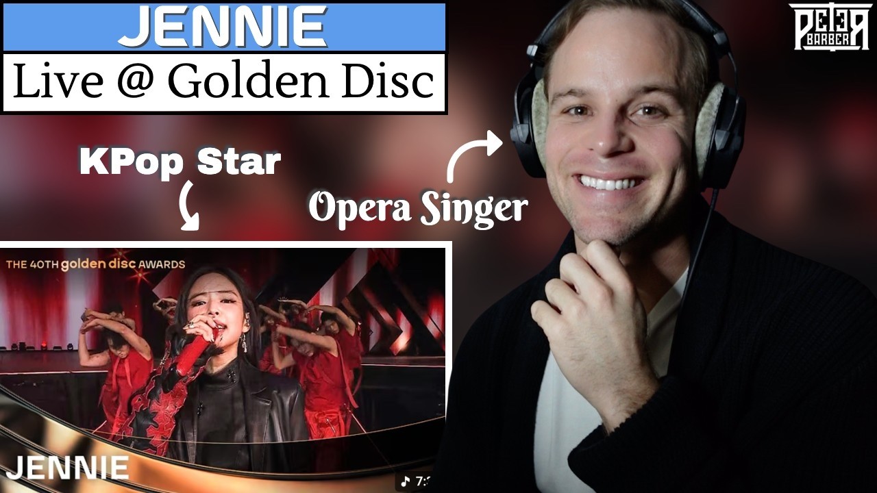 Pro Opera Singer Reacts to JENNIE Live at the Golden Disc | Music and Vocal ANALYSIS