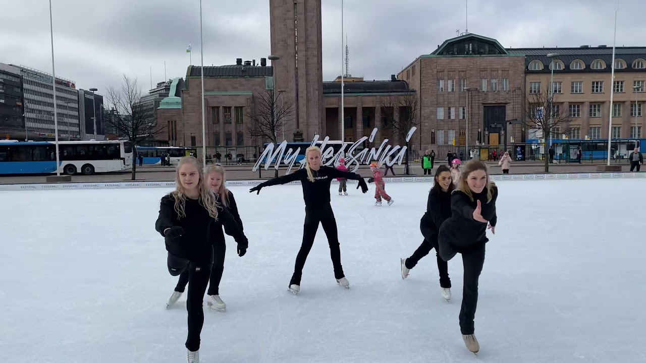 Mini Flash Mob on Ice Helsinki