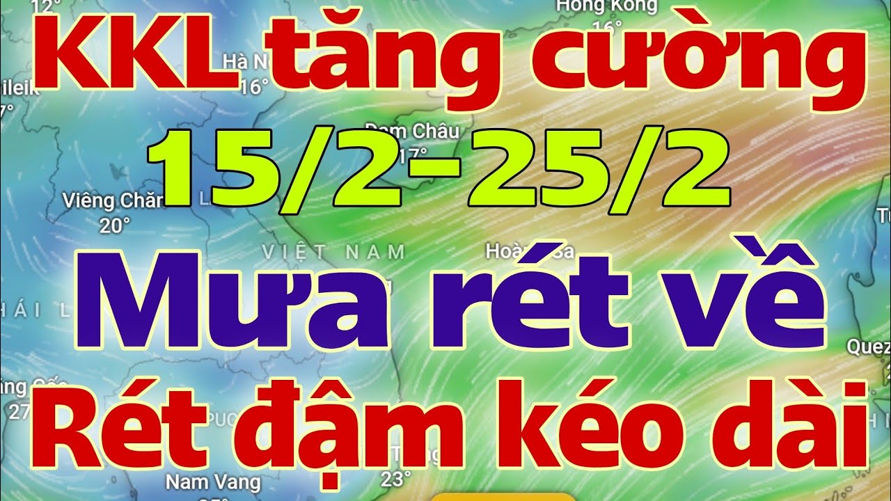 Dự báo thời tiết hôm nay và ngày mai 16/2/2026 | dự báo bão mới nhất | thời tiết 3 ngày tới