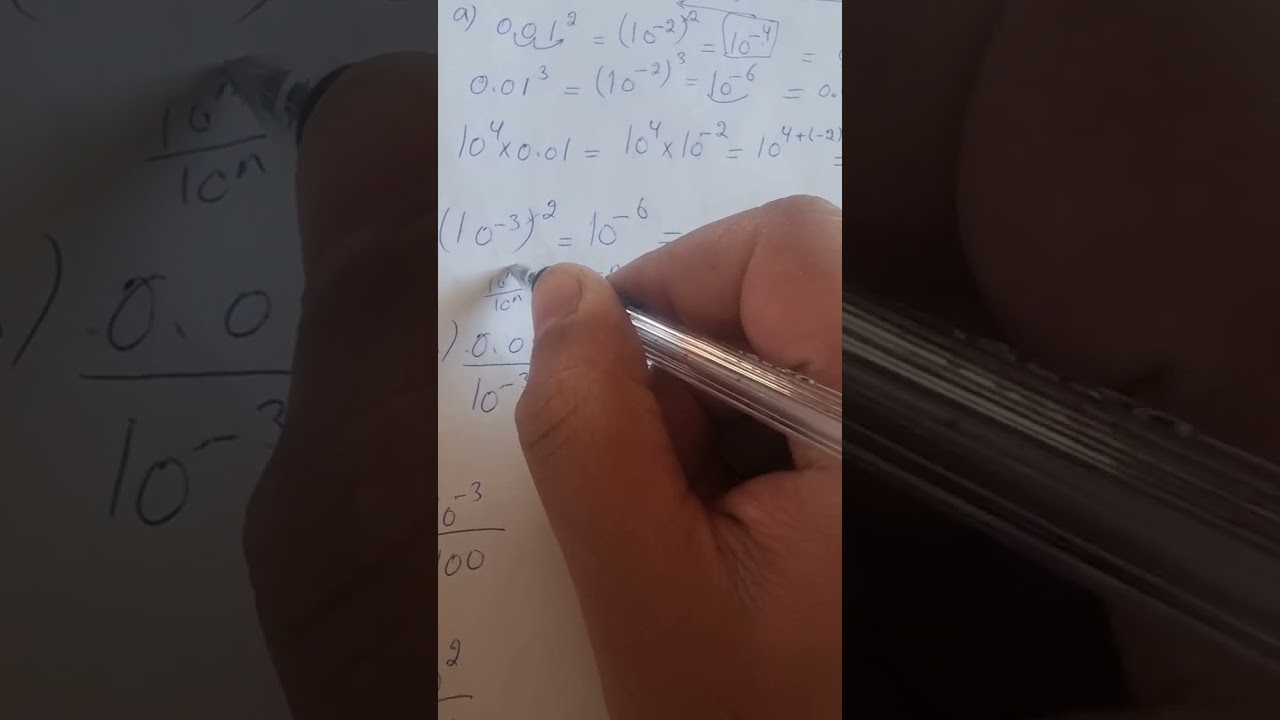 G8 : powers of ten exercise 1