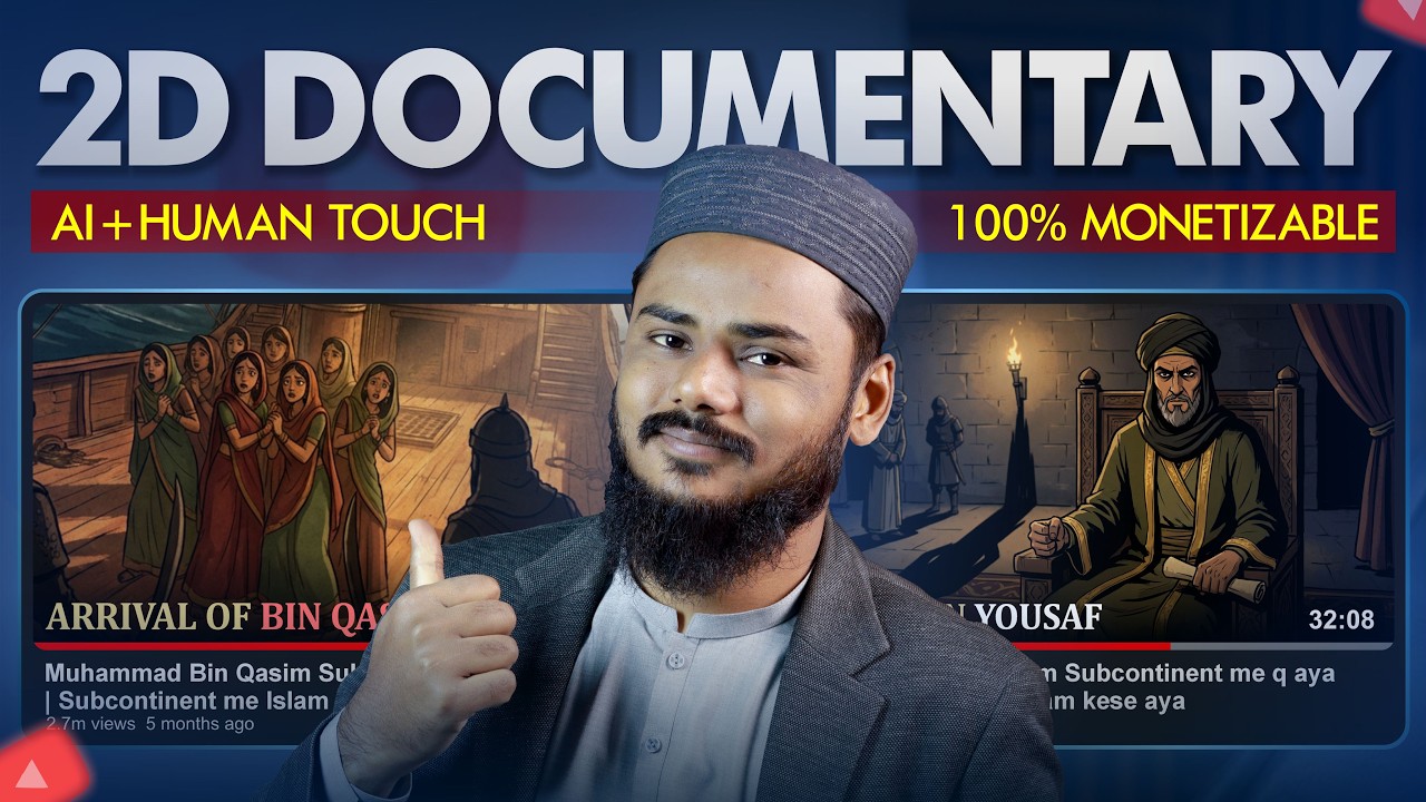 Create 2D Documentary Videos Using AI | AI 2D animation Documentary kaise banaye | STEP BY STEP