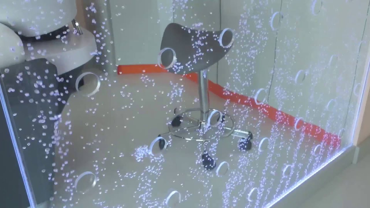 Dancing bubble wall