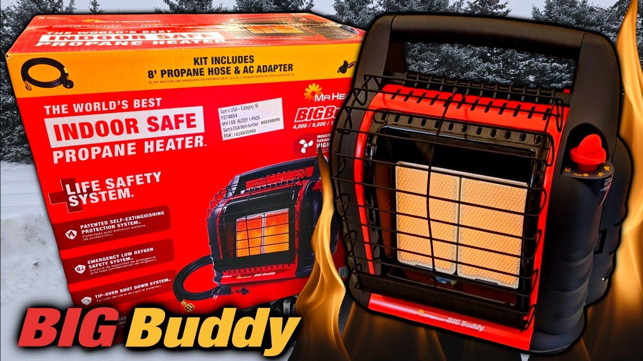Распаковка обогревателя MR HEATER BIG BUDDY на пропане мощностью 18000 БТЕ
