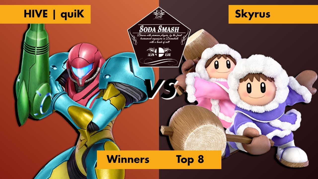 Soda Smash Lite #3 - Winners Top 8 - HIVE | quiK (Samus) vs. Skyrus (Ice Climbers)