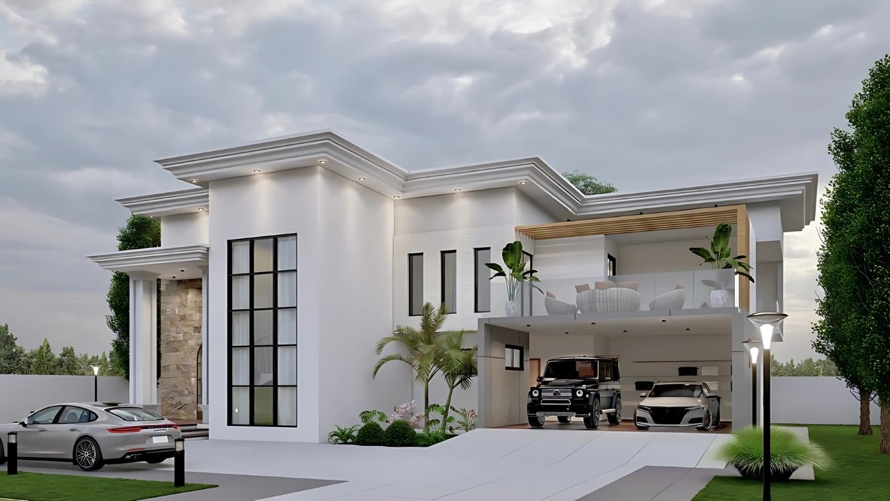 Modern House Design 4 Bedrooms 4 and a Half Bathrooms