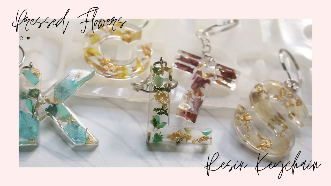 watch me resin: pressed flower resin keychain | craftisticbyrm