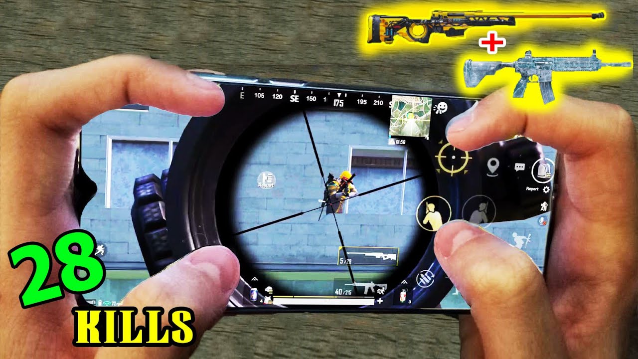 Redmi Note 8 Pro PUBG | HANDCAM 4 Finger + Full Gyro | SOLO VS SQUAD Gameplay! #93